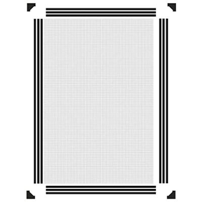VidaXL Insectenhor voor ramen magnetisch 80x120 cm antracietkleurig