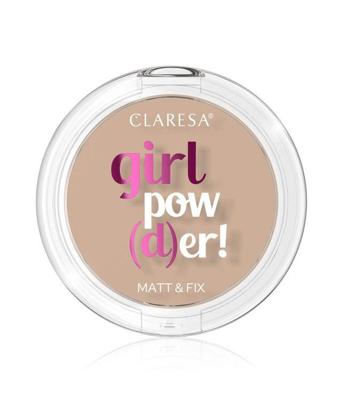Claresa girl pow(d)er! matt & fix pressed powder 03 sunkissed 12gr.