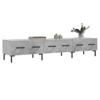 Tv-meubel 150x36x30 cm bewerkt hout betongrijs - thumbnail