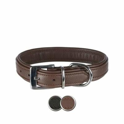 TRIXIE HALSBAND HOND ACTIVE COMFORT LEER ZWART 47-54X3,5 CM
