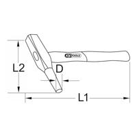 KS Tools 963.2408 9632408 Doorslag 1400 g 380 mm 1 stuk(s) - thumbnail