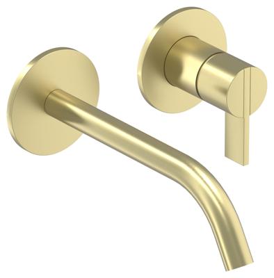 Inbouw Wastafelmengkraan IVY Pact 2-gats Coldstart Geborsteld Mat Goud PVD IVY