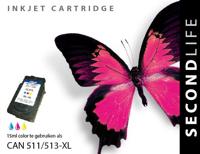 Kangaro SL-11011068 Cartridge SecondLife Canon CL 511/513 Kleur - thumbnail