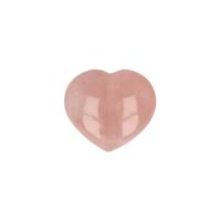 Edelstenen Hart van Rozenkwarts (Model 39) - thumbnail
