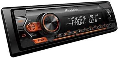 Pioneer MVH S120UBA - Autoradio enkeldin Zwart/Amber