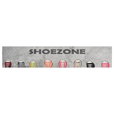 Keukenmat wasbaar shoezone-print 60x300 cm fluweel