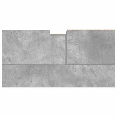 Badkamerkast 65x33x60 cm bewerkt hout betongrijs