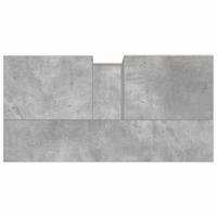 Badkamerkast 65x33x60 cm bewerkt hout betongrijs - thumbnail