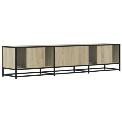 Tv-meubel 180x35x41 cm bewerkt hout sonoma eikenkleurig - thumbnail