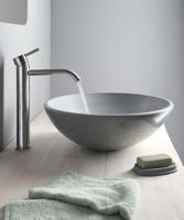 Wastafelmengkraan Sapho Minimal 1-hendel Gebogen Hoog 33.8 cm RVS Sapho - thumbnail