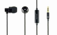 In-Ear oordopjes 'Paris' zwart met microfoon - thumbnail