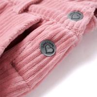 Kindertuinjurk 92 ribfluweel lichtroze - thumbnail