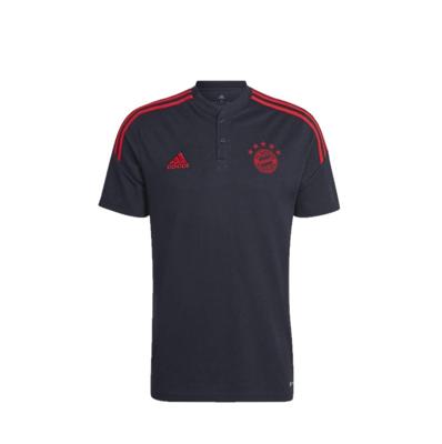 Bayern München Training Polo Senior 2022-2023 - Maat S - Kleur: RoodZwart | Soccerfanshop