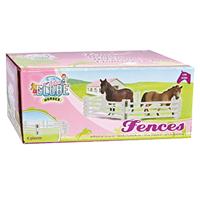 Kids globe 6 houten hekken 1:24 wit Van Manen - Van manen - thumbnail