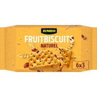 Jumbo Fruitbiscuits Naturel 6 x 3 Stuks - thumbnail