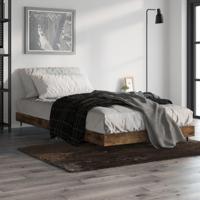 Bedframe zonder matras hout gerookt eikenkleurig 100x200 cm - thumbnail