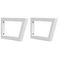 Badkamer wandschap staal en massief beukenhout - thumbnail