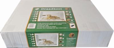 Draadkooi 2-deurs zwart nr. 1 60x43x52 cm Gebr. de Boon - Gebr de boon