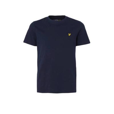 Lyle & Scott T-shirt met borduursels donkerblauw Lyle & Scott T-shirt met borduursels donkerblauw