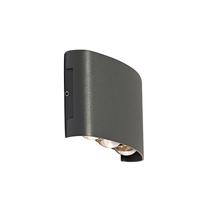 QAZQA Buiten wandlamp donkergrijs incl. LED 6-lichts IP54 - Silly - thumbnail