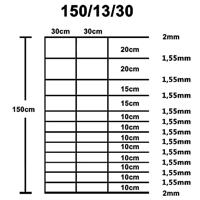 VidaXL Hek 50x1,5 m gegalvaniseerd staal zilverkleurig - thumbnail