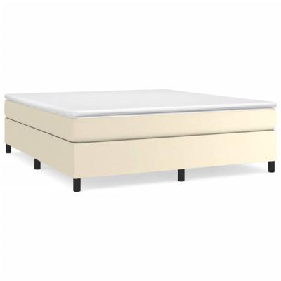 Boxspringframe kunstleer crmekleurig 180x200 cm Boxspringframe kunstleer crmekleurig 180x200 cm