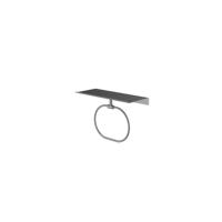 Hotbath &More Shelves - Handdoekring - Voor Planchet - Geborsteld Gunmetal PVD - thumbnail