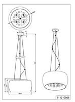 Trio Design hanglampVapore 5-lichts 40cm smoke - 311210506 - thumbnail