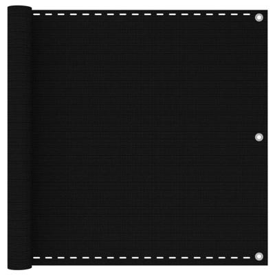 VidaXL Balkonscherm 90x500 cm hdpe zwart