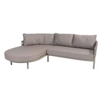 Taste by 4SO Catalana loungebank met chaise lounge rechts grijs - thumbnail