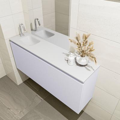 MONDIAZ OLAN 120cm toiletmeubel cale. LEX wastafel talc links 1 kraangat MONDIAZ OLAN 120cm toiletmeubel cale. LEX wastafel talc links 1 kraangat