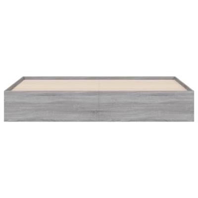 Bedframe met lades bewerkt hout grijs sonoma eiken 200x200 cm