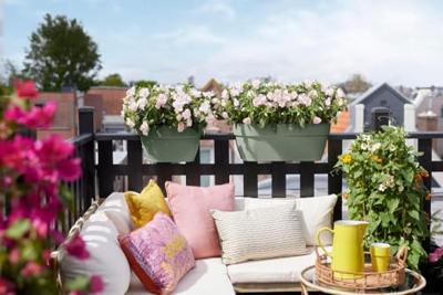 Elho vibia campana flower bridge 60 pistachegroen Elho vibia campana flower bridge 60 pistachegroen