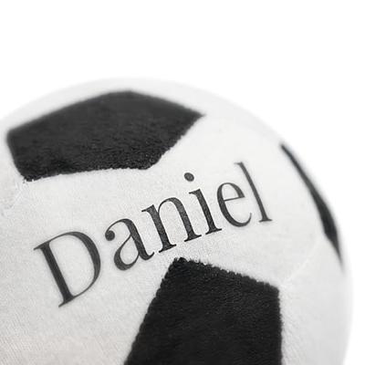 Zachte voetbal met naam - ø 10 cm