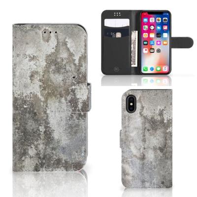 Apple iPhone X | Xs | Bookcase | Beton Print