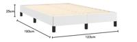 Bedframe zonder matras 120x190 cm kunstleer wit - thumbnail