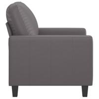 Fauteuil 60 cm kunstleer grijs - thumbnail