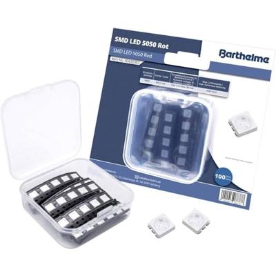 Barthelme SMD-LED-set 5050 Rood 1000 mcd 120 ° 60 mA 2 V 100 stuk(s) Bulk Barthelme SMD-LED-set 5050 Rood 1000 mcd 120 ° 60 mA 2 V 100 stuk(s) Bulk