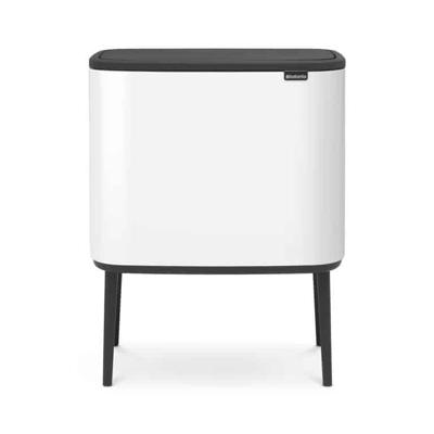 Brabantia Bo touch bin 11+23 liter white - thumbnail