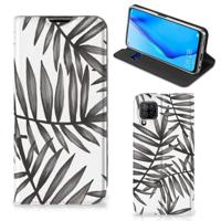 Huawei P40 Lite Smart Cover Leaves Grey - thumbnail