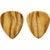 Ortega OGPW-OV2 Wooden Picks Standard Ovangkol 2.50 mm plectrumset (2 stuks) - thumbnail