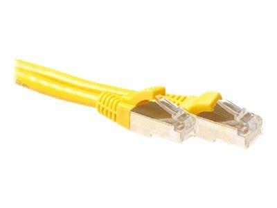 ACT Gele 3 meter SFTP CAT6A patchkabel snagless met RJ45 connectoren ACT Gele 3 meter SFTP CAT6A patchkabel snagless met RJ45 connectoren