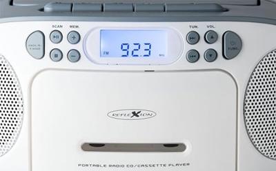 Reflexion RCR2260BL Radio/CD-speler VHF (FM) AUX, CD, Cassette Blauw-wit