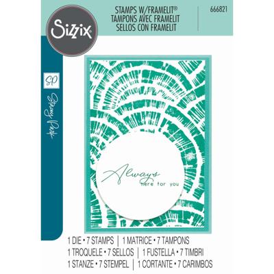 Sizzix • creative coordinations clear stamps with framelits radiance 8pcs