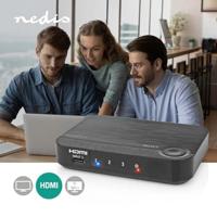Nedis HDMI-Converter | 1x USB-C / 2x HDMI Input | 1x HDMI Output | 1-weg | 4K@60Hz | 18 Gbps | ABS | Antraciet - VCON6420AT - thumbnail
