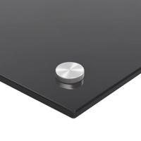 VidaXL Keuken spatscherm 2 pcs zwart 100 x 60 cm gehard glas - thumbnail