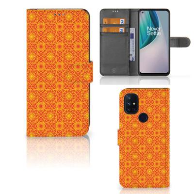 OnePlus Nord N10 | Telefoon Hoesje | Batik Oranje OnePlus Nord N10 | Telefoon Hoesje | Batik Oranje