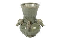 Countryfield vaas vissen groen h24,5cm - thumbnail