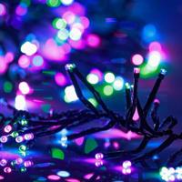 VidaXL Lichtslinger cluster met 1000 led&apos;s pastel meerkleurig 11 m pvc - thumbnail