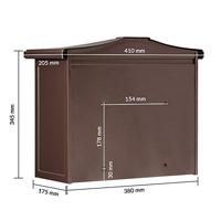 Burg Wächter 12830 SYLT 1883 K Brievenbus Plaatstaal Koper (metallic) Sleutelslot - thumbnail